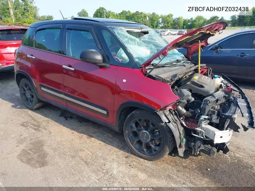 2015 Fiat 500L Urbana Trekking VIN: ZFBCFADH0FZ032438 Lot: 42398118