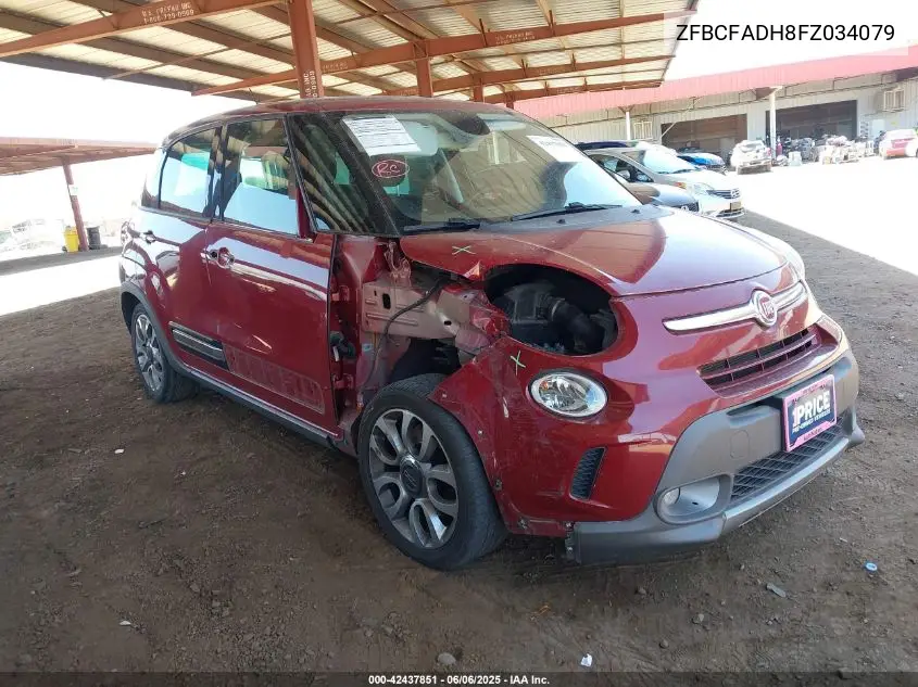 2015 Fiat 500L Trekking VIN: ZFBCFADH8FZ034079 Lot: 42437851