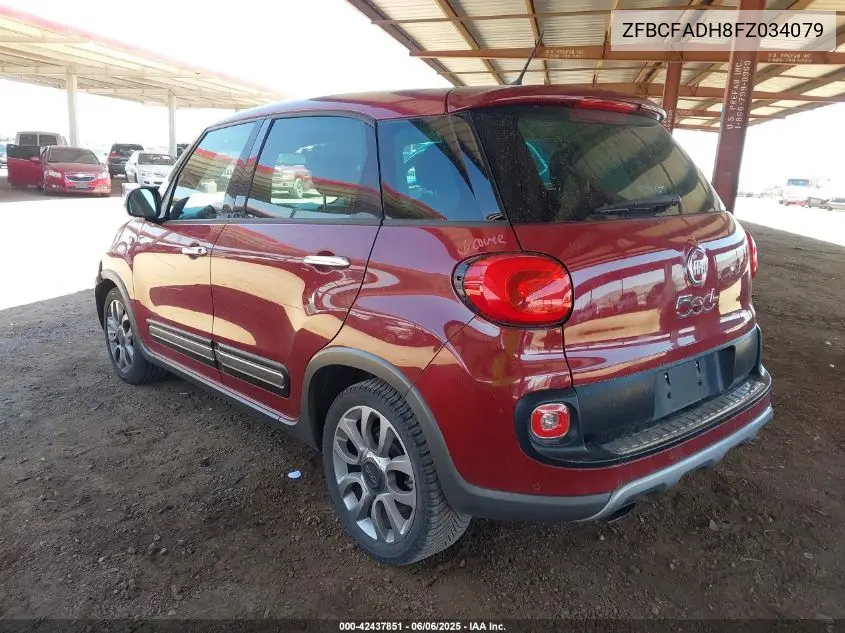 2015 Fiat 500L Trekking VIN: ZFBCFADH8FZ034079 Lot: 42437851