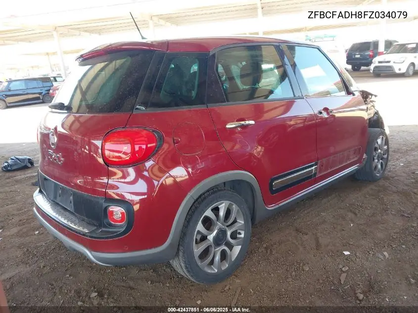 2015 Fiat 500L Trekking VIN: ZFBCFADH8FZ034079 Lot: 42437851