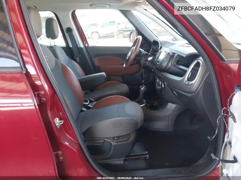 2015 Fiat 500L Trekking VIN: ZFBCFADH8FZ034079 Lot: 42437851