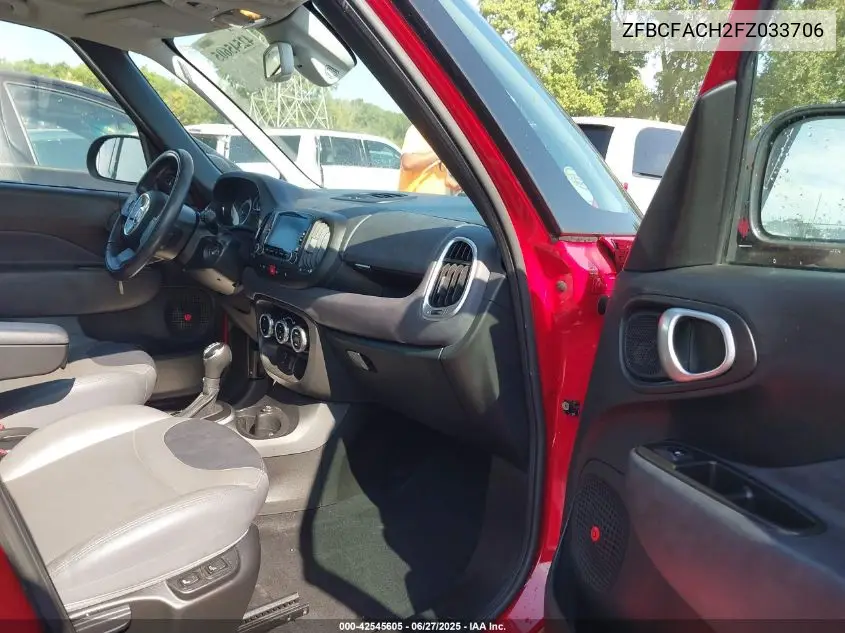 2015 Fiat 500L Lounge VIN: ZFBCFACH2FZ033706 Lot: 42545605