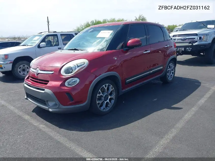 2015 Fiat 500L Trekking VIN: ZFBCFADH2FZ031162 Lot: 42564796