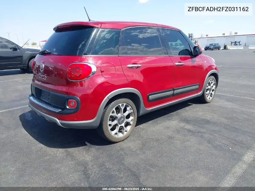 2015 Fiat 500L Trekking VIN: ZFBCFADH2FZ031162 Lot: 42564796