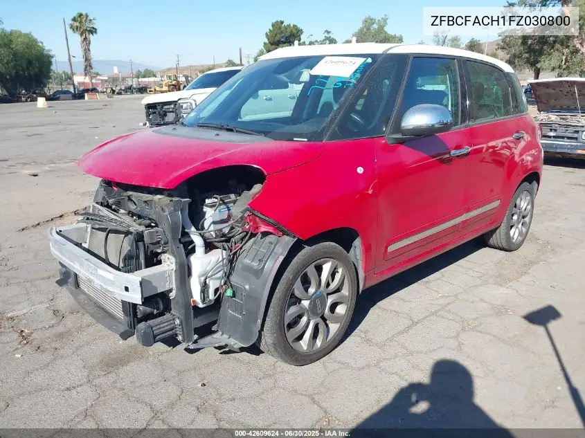 2015 Fiat 500L Lounge VIN: ZFBCFACH1FZ030800 Lot: 42609624