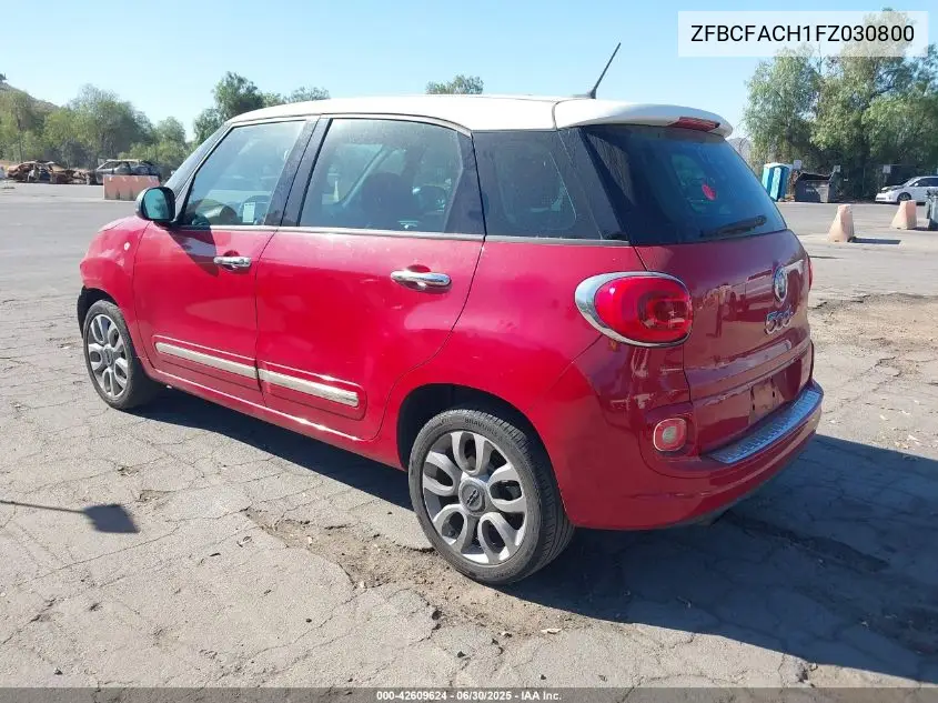 2015 Fiat 500L Lounge VIN: ZFBCFACH1FZ030800 Lot: 42609624
