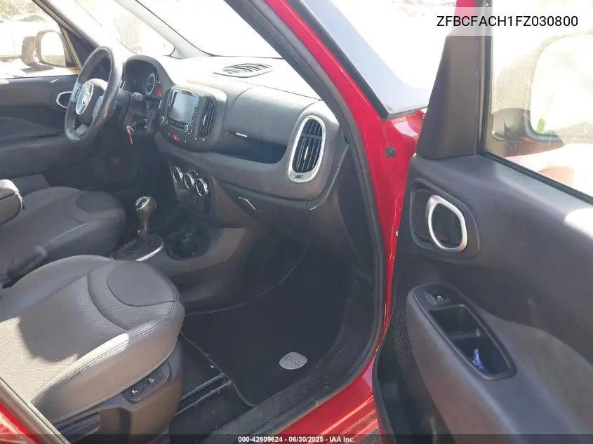 2015 Fiat 500L Lounge VIN: ZFBCFACH1FZ030800 Lot: 42609624