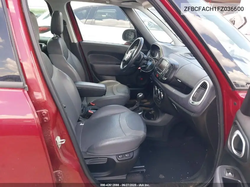 2015 Fiat 500L Lounge VIN: ZFBCFACH1FZ036600 Lot: 42612066