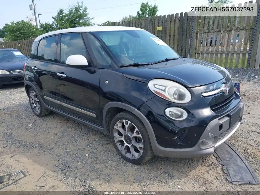 2016 Fiat 500L Trekking VIN: ZFBCFADH5GZ037393 Lot: 42601618
