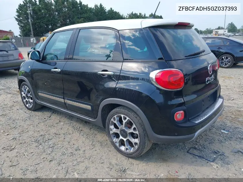 2016 Fiat 500L Trekking VIN: ZFBCFADH5GZ037393 Lot: 42601618