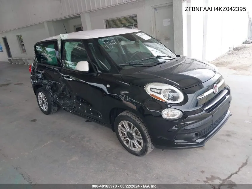 2019 Fiat 500L Pop VIN: ZFBNFAAH4KZ042395 Lot: 40165970