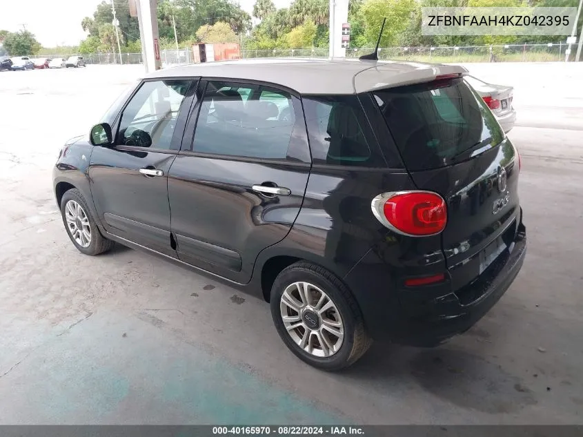 2019 Fiat 500L Pop VIN: ZFBNFAAH4KZ042395 Lot: 40165970