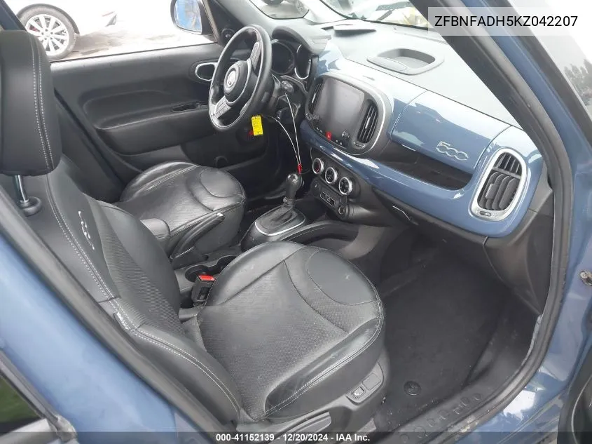 2019 Fiat 500L Trekking VIN: ZFBNFADH5KZ042207 Lot: 41152139