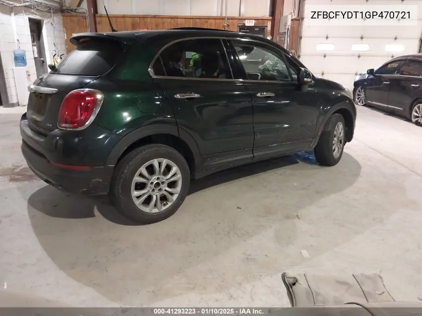 2016 Fiat 500X Lounge VIN: ZFBCFYDT1GP470721 Lot: 41293223