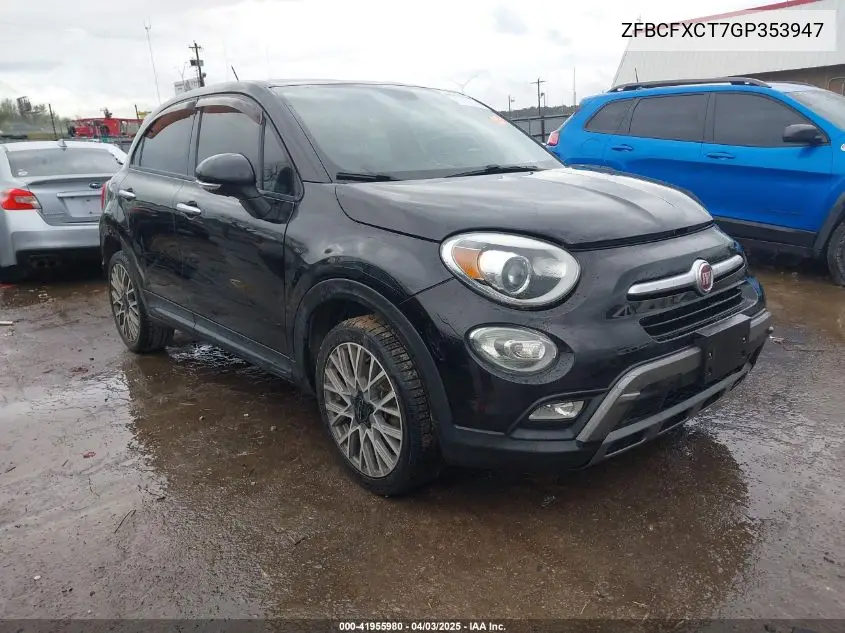 2016 Fiat 500X Trekking VIN: ZFBCFXCT7GP353947 Lot: 41955980