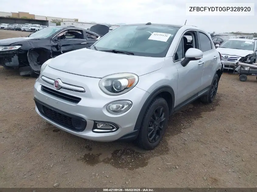 2016 Fiat 500X Lounge VIN: ZFBCFYDT0GP328920 Lot: 42159126