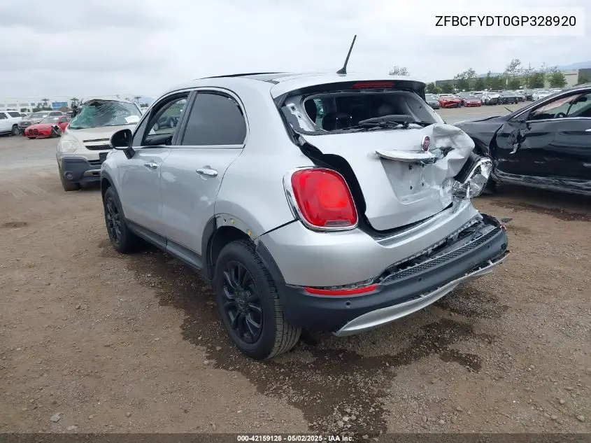 2016 Fiat 500X Lounge VIN: ZFBCFYDT0GP328920 Lot: 42159126