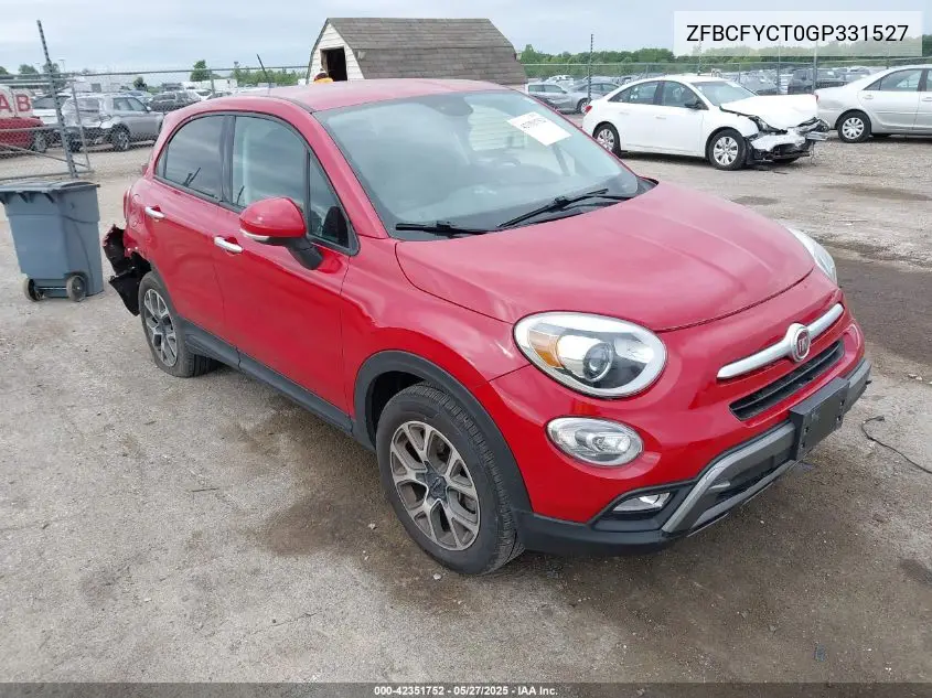 2016 Fiat 500X Trekking VIN: ZFBCFYCT0GP331527 Lot: 42351752