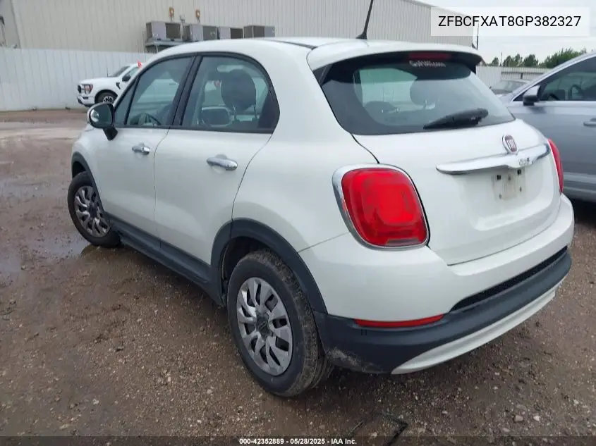 2016 Fiat 500X Pop VIN: ZFBCFXAT8GP382327 Lot: 42352889