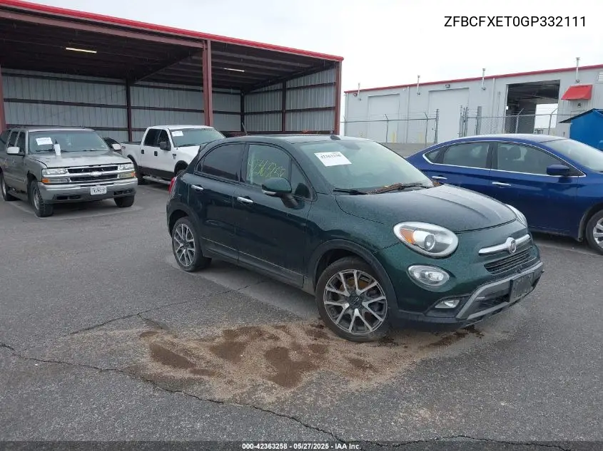 2016 Fiat 500X Trekking Plus VIN: ZFBCFXET0GP332111 Lot: 42363258