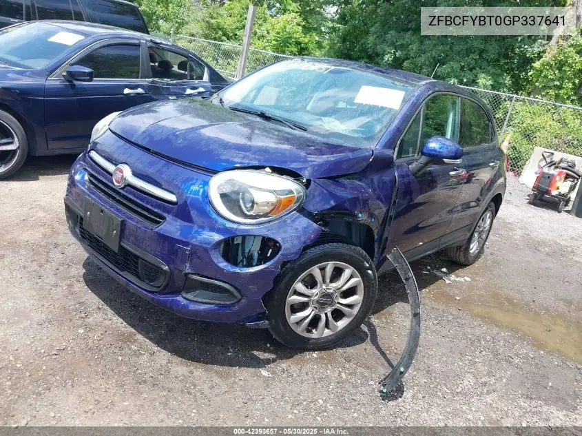 2016 Fiat 500X Easy VIN: ZFBCFYBT0GP337641 Lot: 42393657
