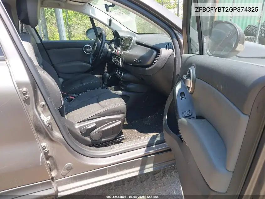 2016 Fiat 500X Easy VIN: ZFBCFYBT2GP374325 Lot: 42415806