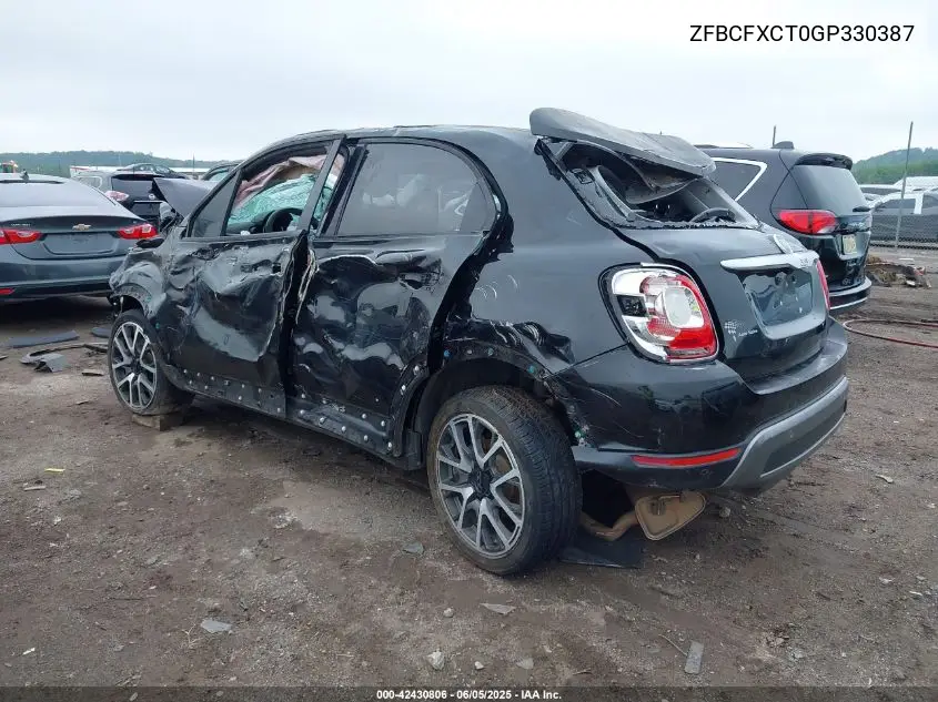 2016 Fiat 500X Trekking VIN: ZFBCFXCT0GP330387 Lot: 42430806