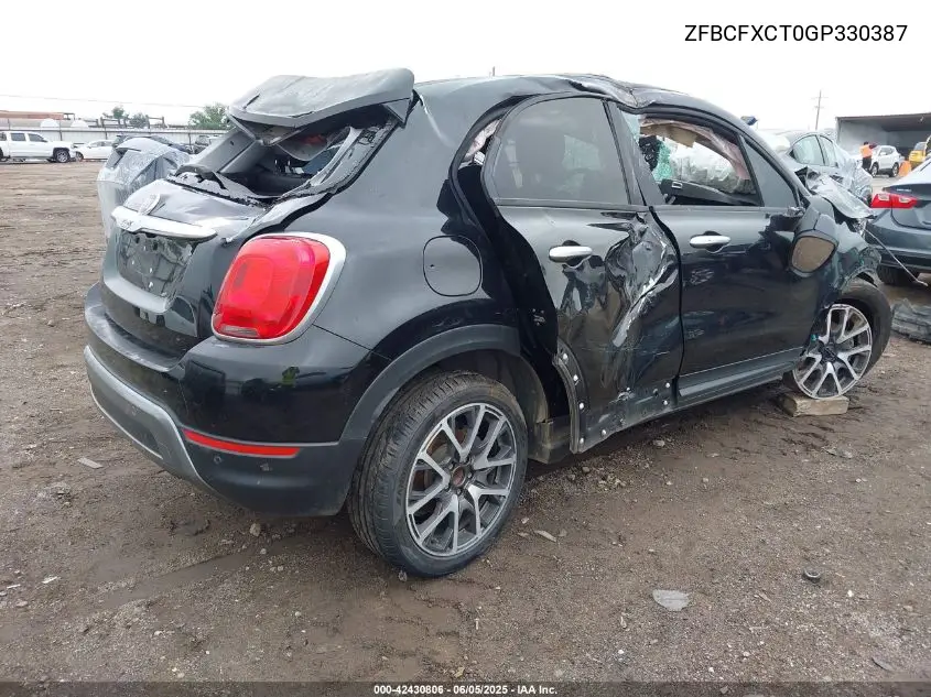 2016 Fiat 500X Trekking VIN: ZFBCFXCT0GP330387 Lot: 42430806