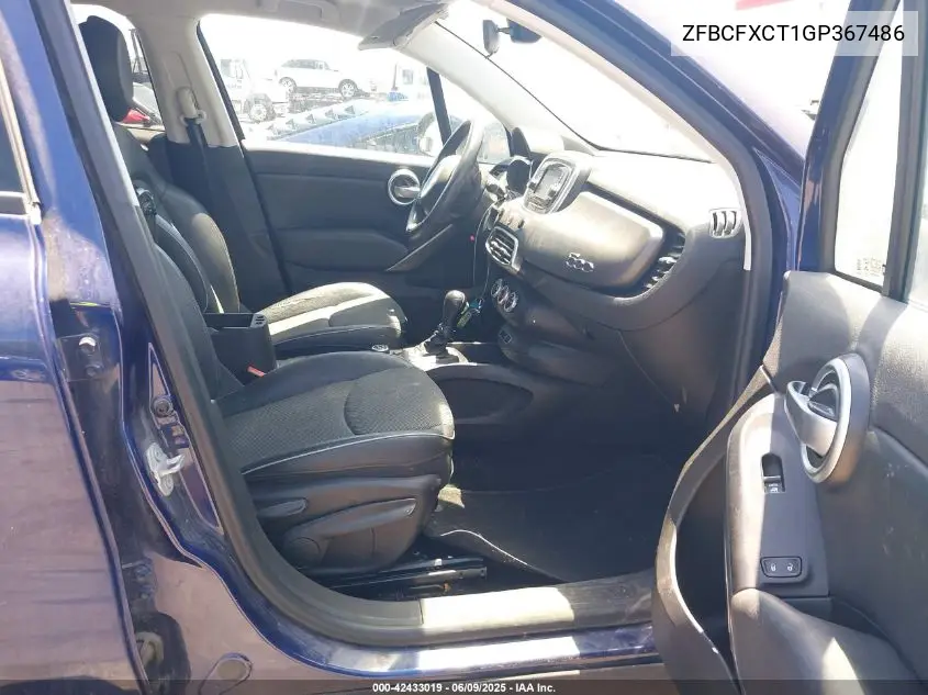 2016 Fiat 500X Trekking VIN: ZFBCFXCT1GP367486 Lot: 42433019