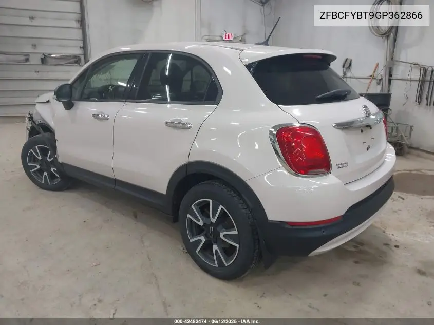 2016 Fiat 500X Easy VIN: ZFBCFYBT9GP362866 Lot: 42482474