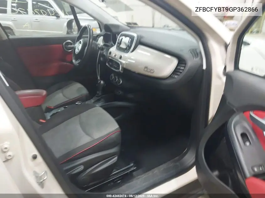 2016 Fiat 500X Easy VIN: ZFBCFYBT9GP362866 Lot: 42482474