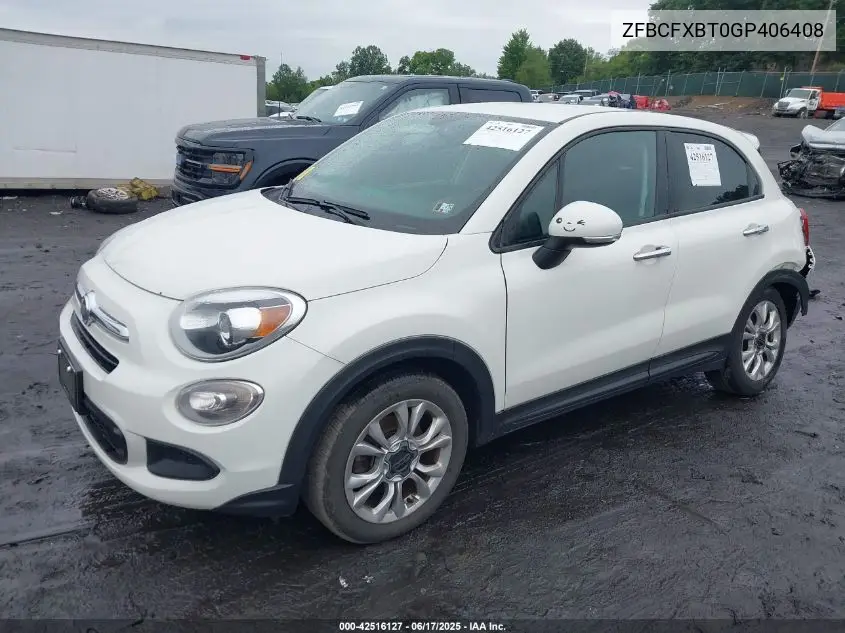 2016 Fiat 500X Easy VIN: ZFBCFXBT0GP406408 Lot: 42516127