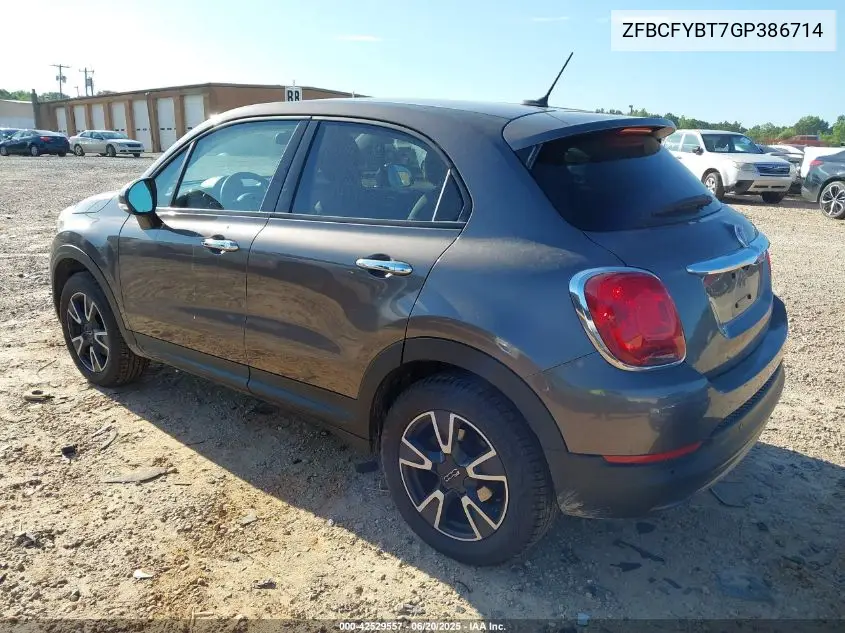 2016 Fiat 500X Easy VIN: ZFBCFYBT7GP386714 Lot: 42529557