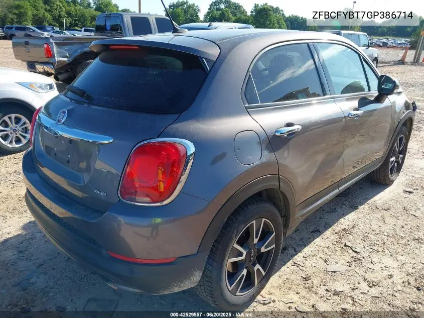2016 Fiat 500X Easy VIN: ZFBCFYBT7GP386714 Lot: 42529557