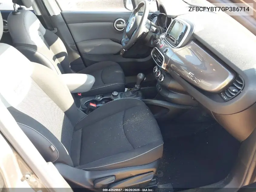 2016 Fiat 500X Easy VIN: ZFBCFYBT7GP386714 Lot: 42529557