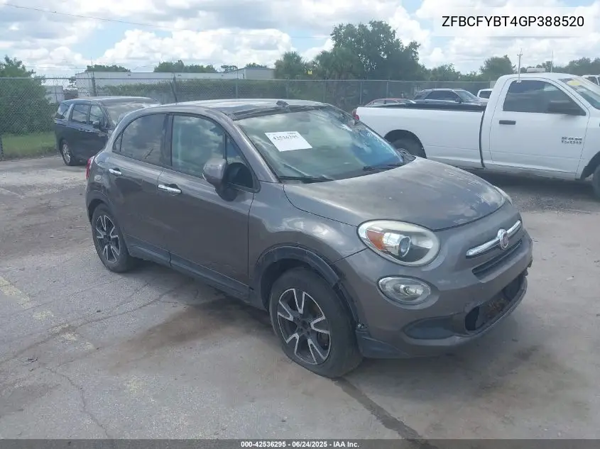 2016 Fiat 500X Easy VIN: ZFBCFYBT4GP388520 Lot: 42536295
