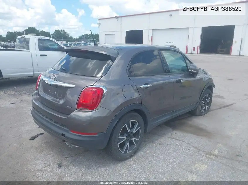 2016 Fiat 500X Easy VIN: ZFBCFYBT4GP388520 Lot: 42536295