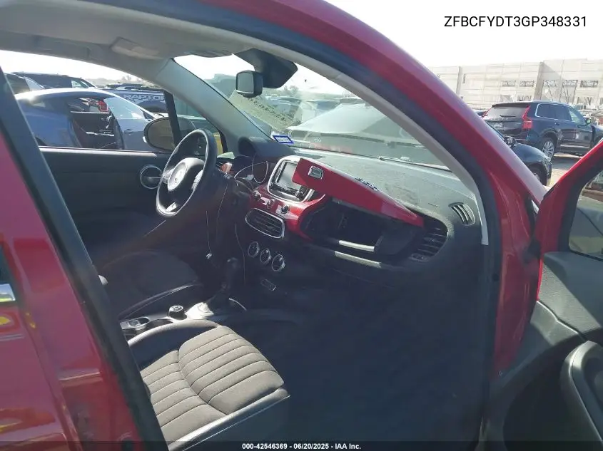 2016 Fiat 500X Lounge VIN: ZFBCFYDT3GP348331 Lot: 42546369