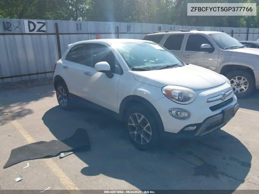 2016 Fiat 500X Trekking VIN: ZFBCFYCT5GP377766 Lot: 42574064