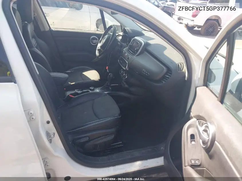 2016 Fiat 500X Trekking VIN: ZFBCFYCT5GP377766 Lot: 42574064