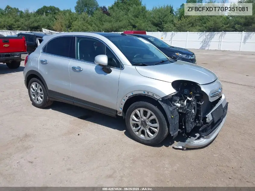 2016 Fiat 500X Lounge VIN: ZFBCFXDT7GP351081 Lot: 42574524