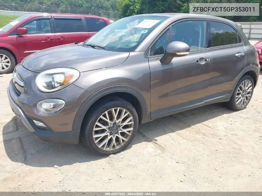2016 Fiat 500X Trekking VIN: ZFBCFXCT5GP353011 Lot: 42577252