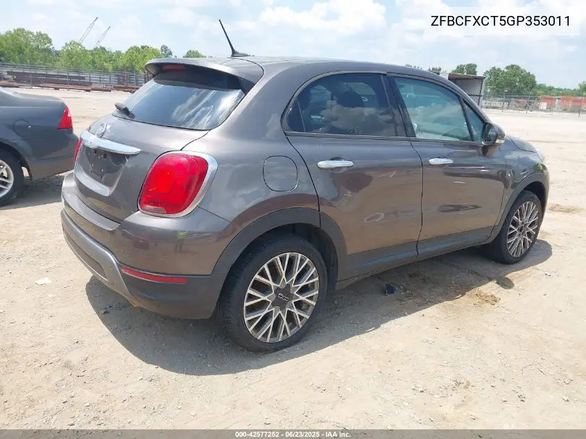 2016 Fiat 500X Trekking VIN: ZFBCFXCT5GP353011 Lot: 42577252