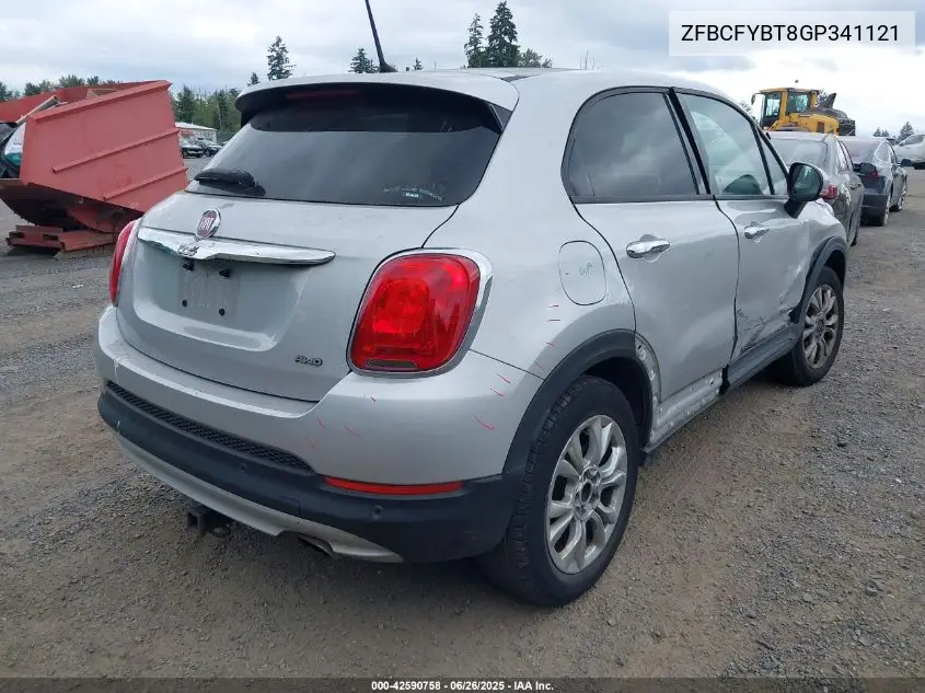 2016 Fiat 500X Easy VIN: ZFBCFYBT8GP341121 Lot: 42590758