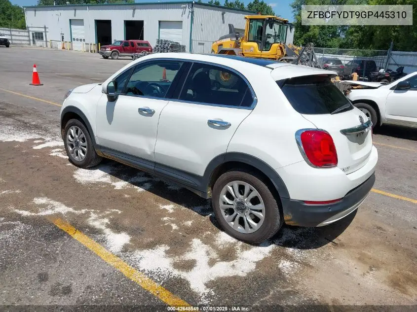 2016 Fiat 500X Lounge VIN: ZFBCFYDT9GP445310 Lot: 42648549