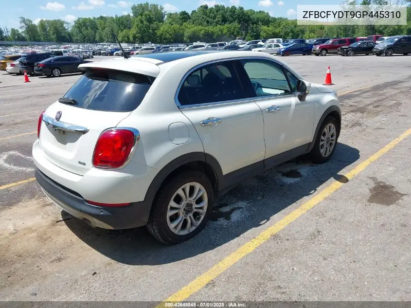 2016 Fiat 500X Lounge VIN: ZFBCFYDT9GP445310 Lot: 42648549