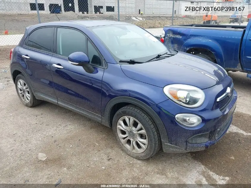 2016 Fiat 500X Easy VIN: ZFBCFXBT6GP398167 Lot: 42656902