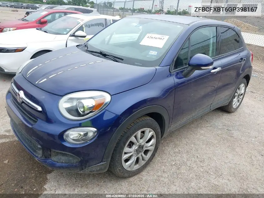 2016 Fiat 500X Easy VIN: ZFBCFXBT6GP398167 Lot: 42656902