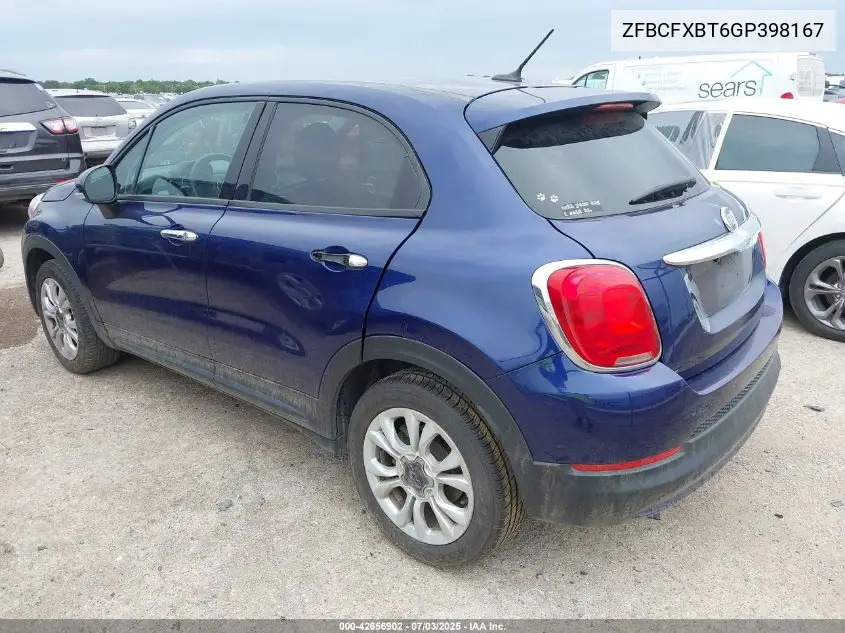 2016 Fiat 500X Easy VIN: ZFBCFXBT6GP398167 Lot: 42656902