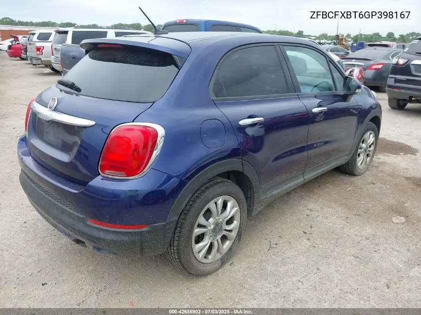 2016 Fiat 500X Easy VIN: ZFBCFXBT6GP398167 Lot: 42656902